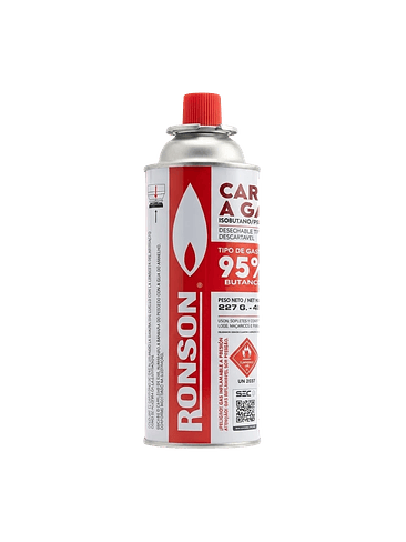 GAS BUTANO/PROPANO ALTA PUREZA 400ML - RONSON 1