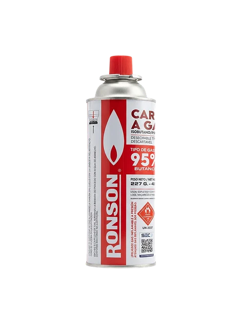 GAS BUTANO/PROPANO ALTA PUREZA 400ML - RONSON 1