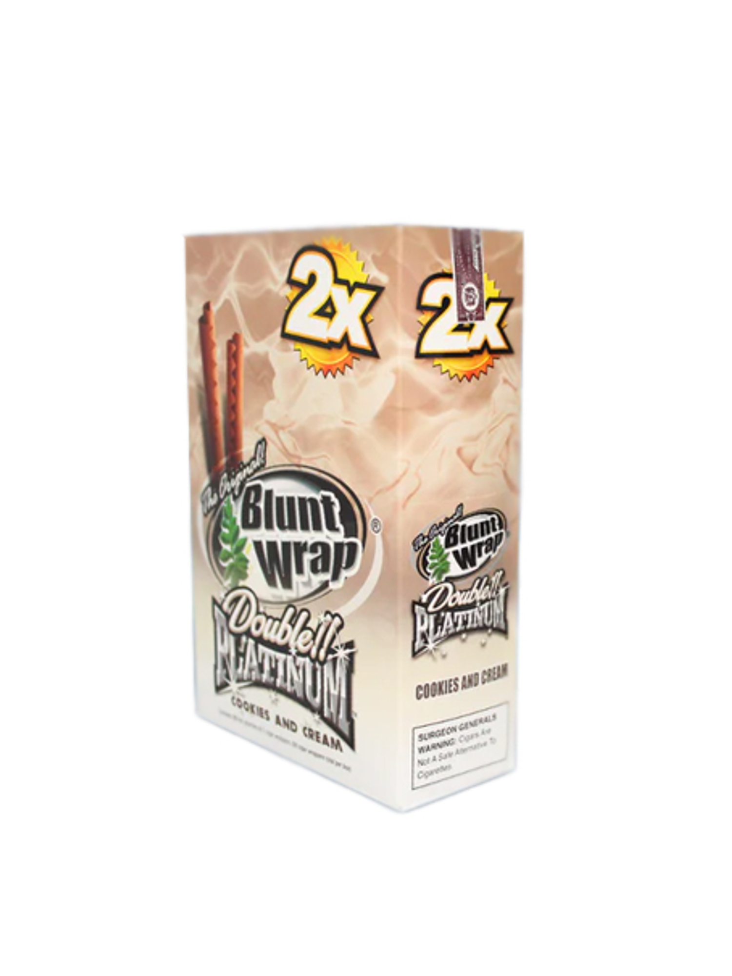 PLATINIUM X 2 SABOR COOKIES AND CREAM 25U-BLUNT WRAP 2