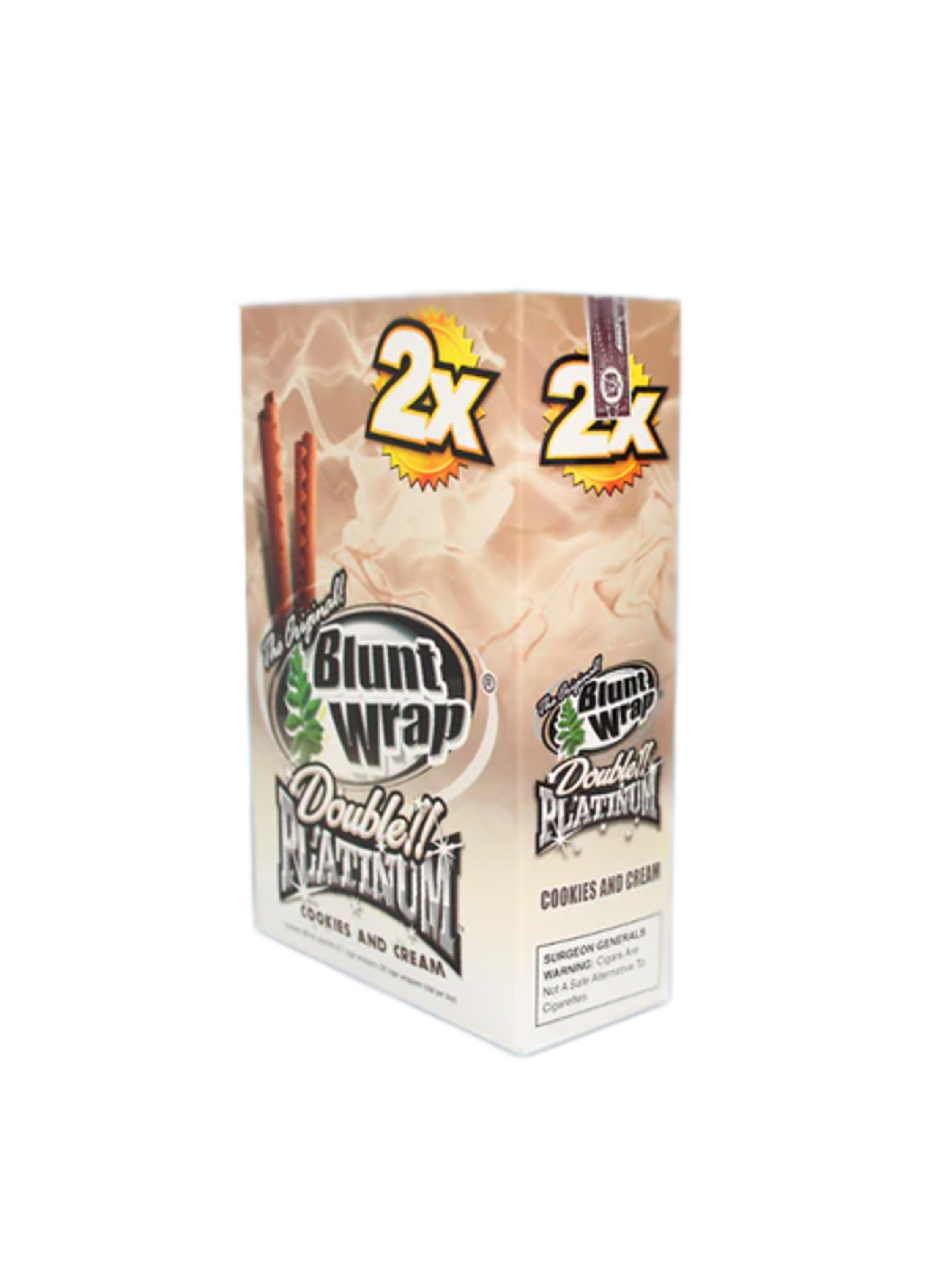 PLATINIUM X 2 SABOR COOKIES AND CREAM 25U-BLUNT WRAP 2