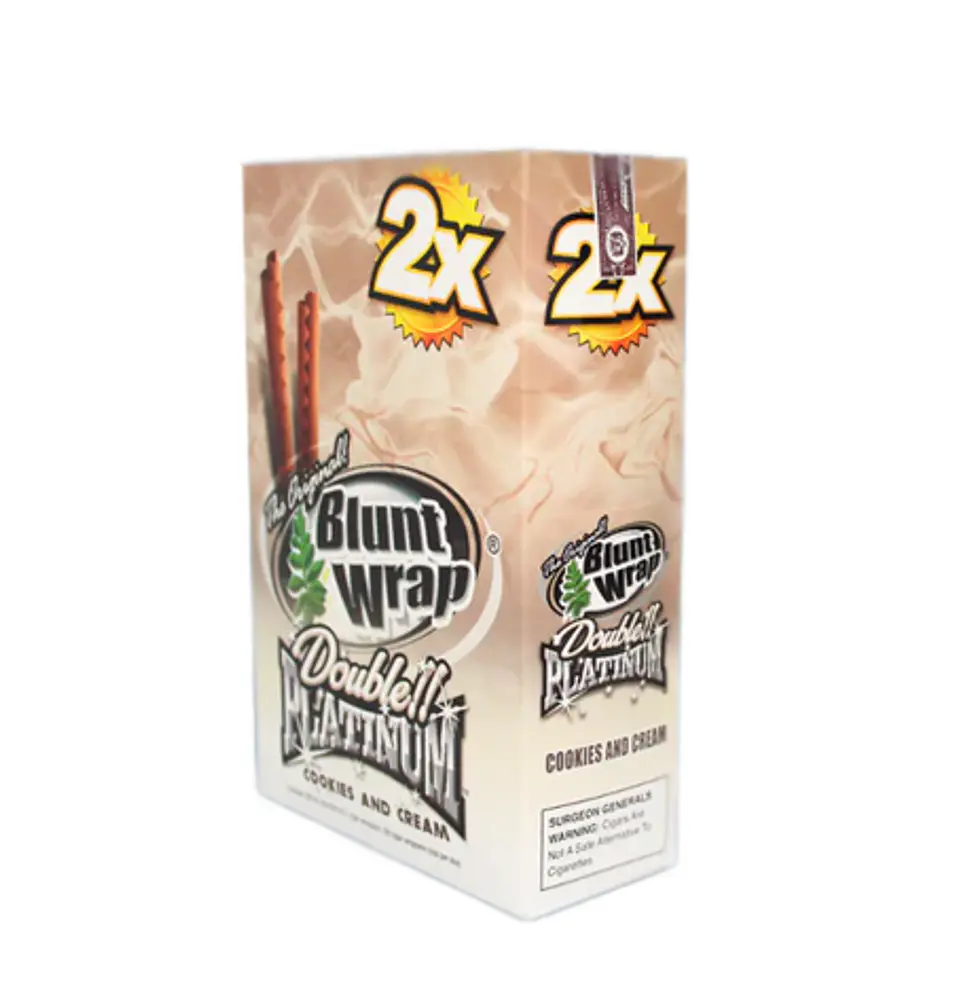 PLATINIUM X 2 SABOR COOKIES AND CREAM 25U-BLUNT WRAP 2