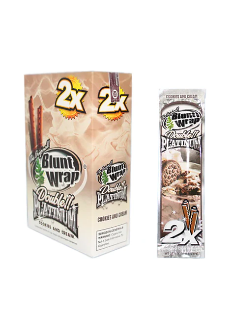 PLATINIUM X 2 SABOR COOKIES AND CREAM 25U-BLUNT WRAP 3