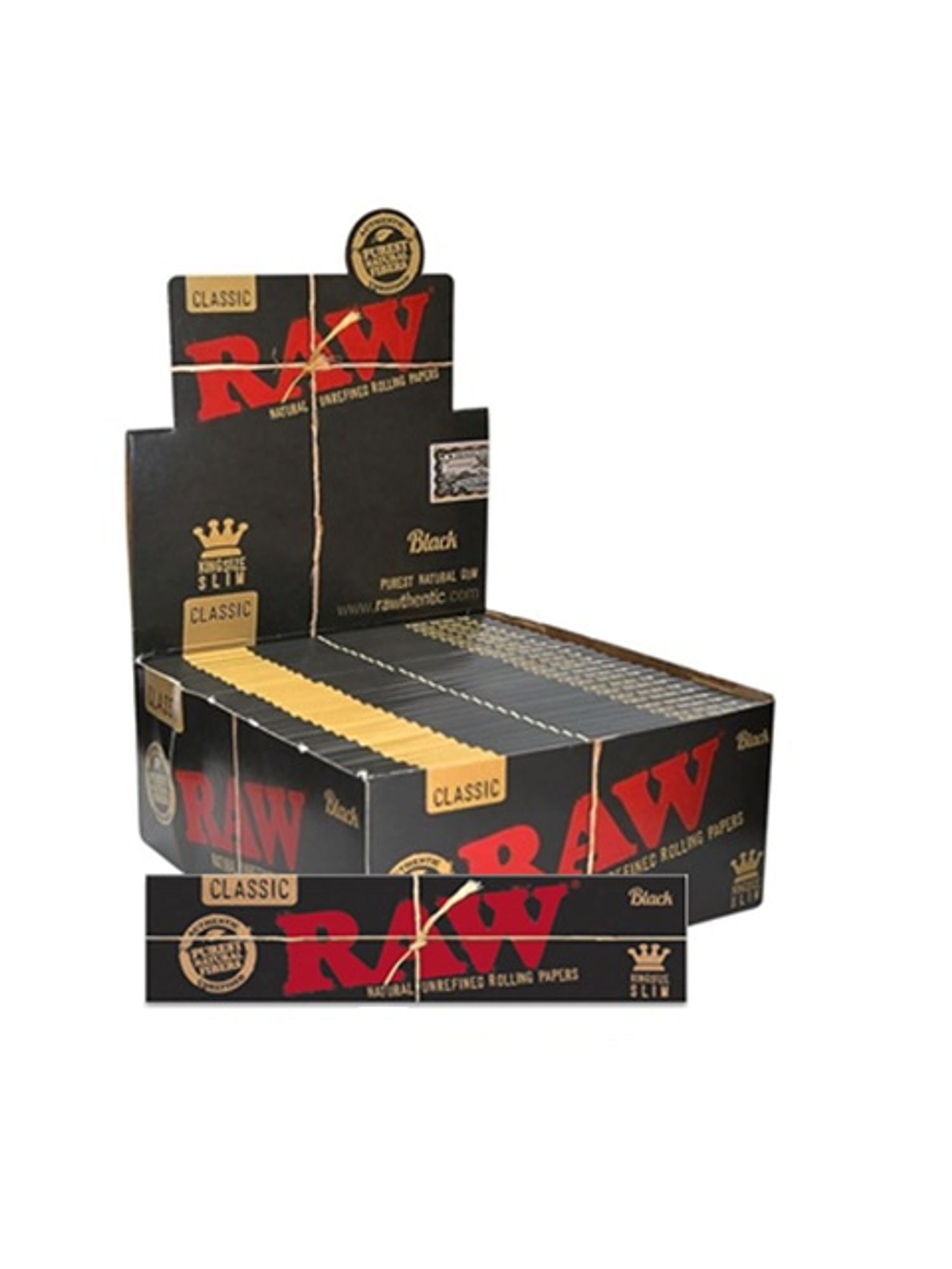 PAPELILLOS BLACK KING SIZE 50U-RAW 1