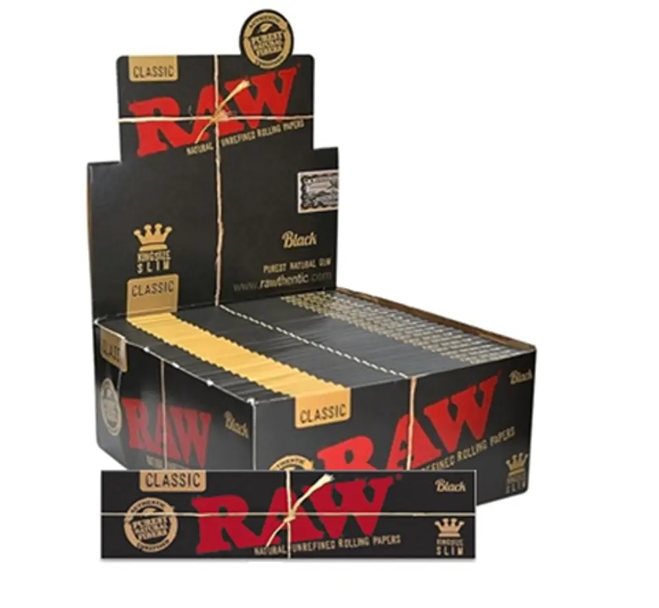 PAPELILLOS BLACK KING SIZE 50U-RAW 1