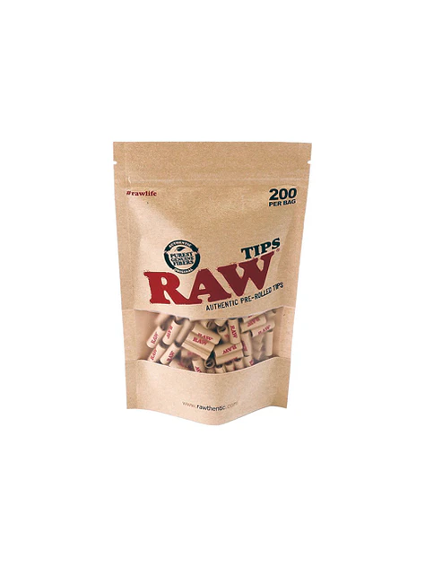 BOLSA DE 200 TIPS PREENROLADOS-RAW 1