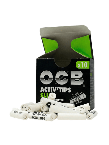 Tips Filtro Carbon Activado Premium 10U-Ocb 1
