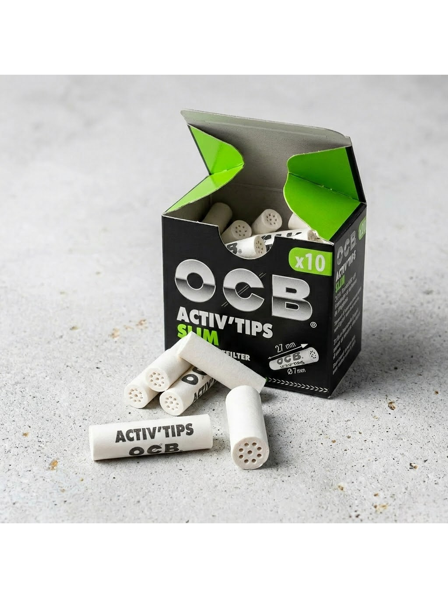 Tips Filtro Carbon Activado Premium 10U-Ocb 3