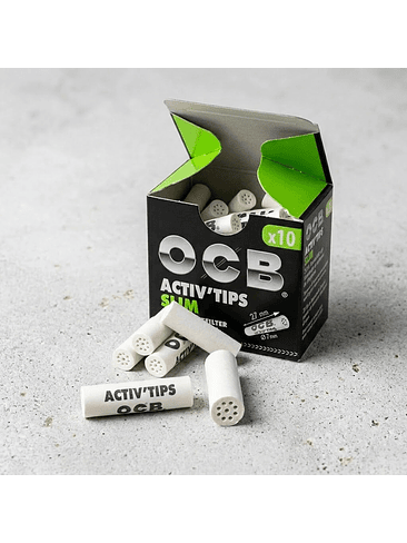 Tips Filtro Carbon Activado Premium 10U-Ocb 3