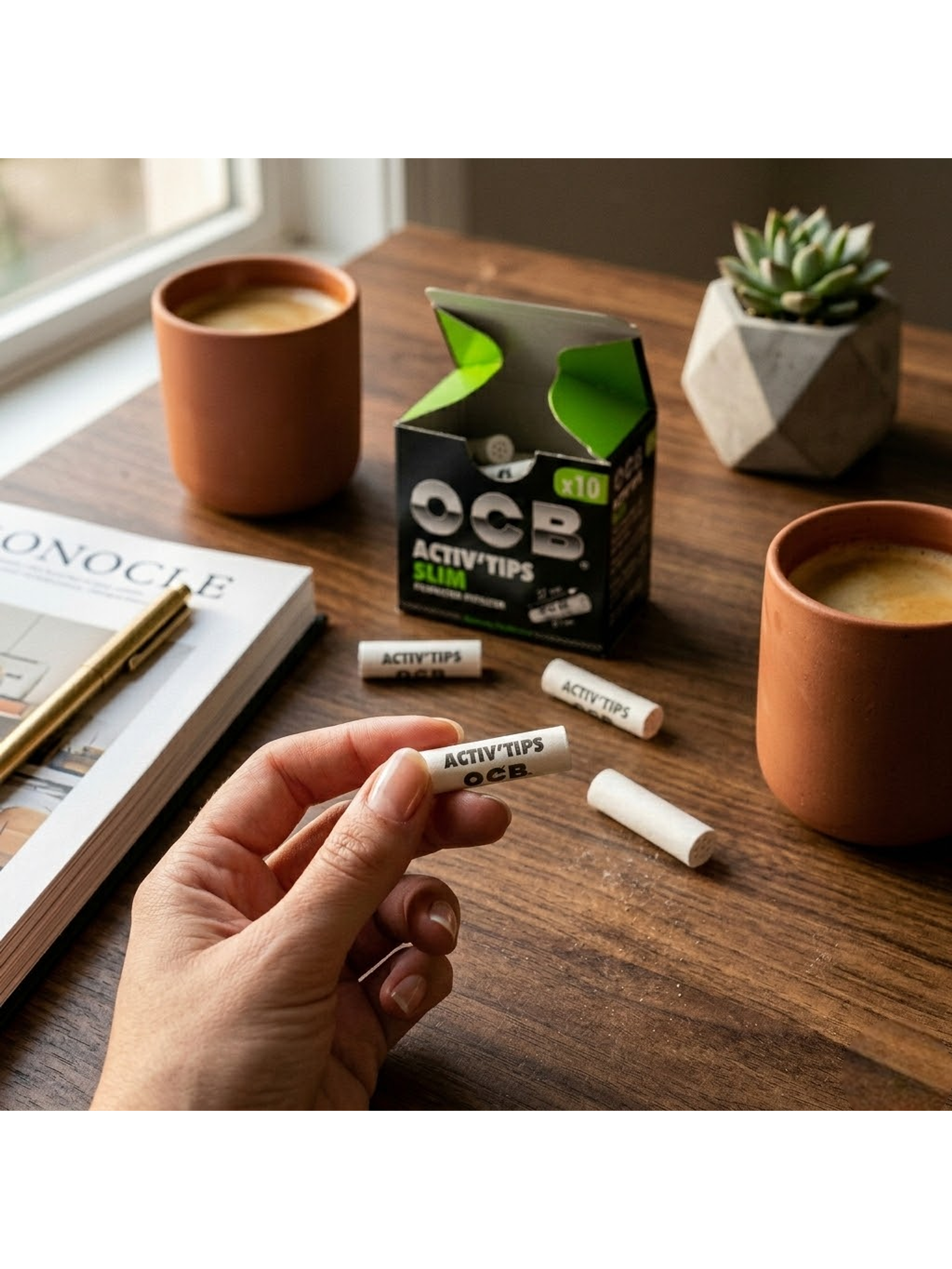 Tips Filtro Carbon Activado Premium 10U-Ocb 2