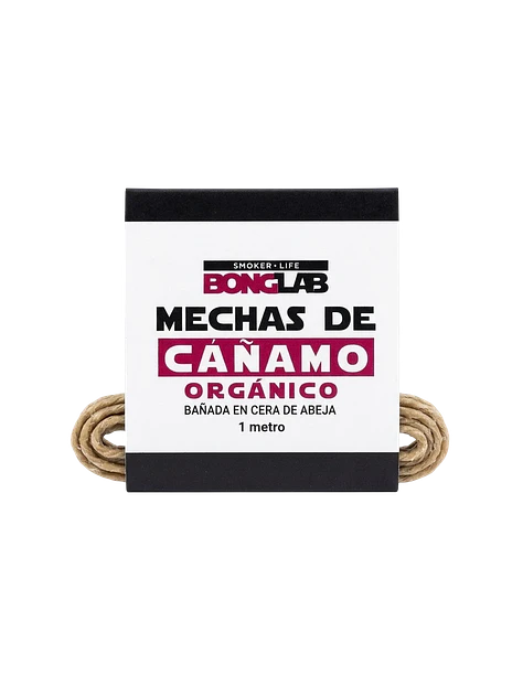 Mecha de Cañamo Orgánico y cera de avejas 1 Mt-Bonglab 3