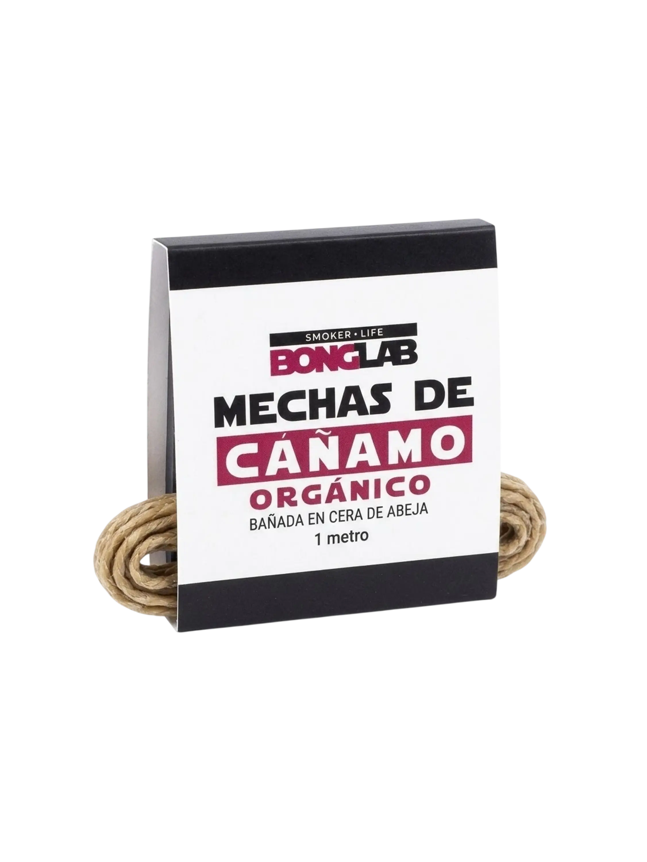 Mecha de Cañamo Orgánico y cera de avejas 1 Mt-Bonglab 1