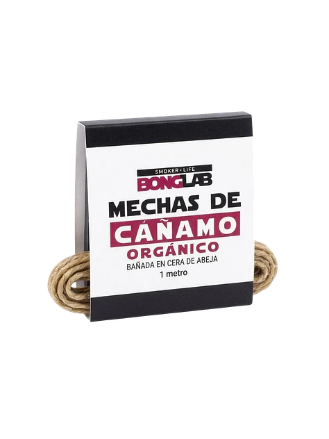 Mecha de Cañamo Orgánico y cera de avejas 1 Mt-Bonglab 1