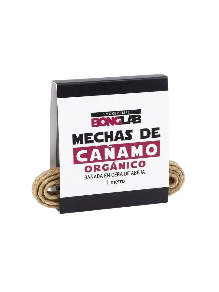 Mecha de Cañamo Orgánico y cera de avejas 1 Mt-Bonglab 1