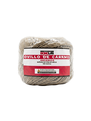 MECHA OVILLO CAÑAMO ORGÁNICO 100MT-BONGLAB 1