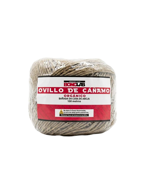 MECHA OVILLO CAÑAMO ORGÁNICO 100MT-BONGLAB 1