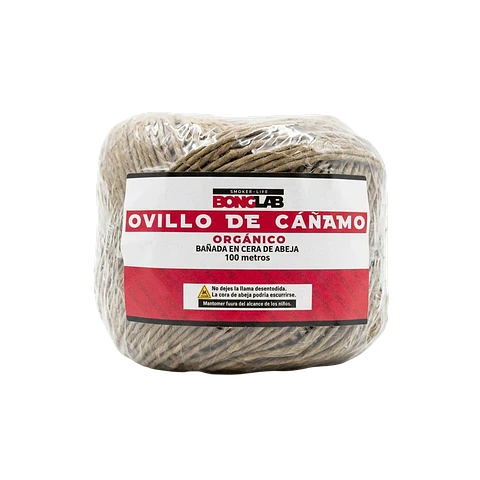 MECHA OVILLO CAÑAMO ORGÁNICO 100MT-BONGLAB