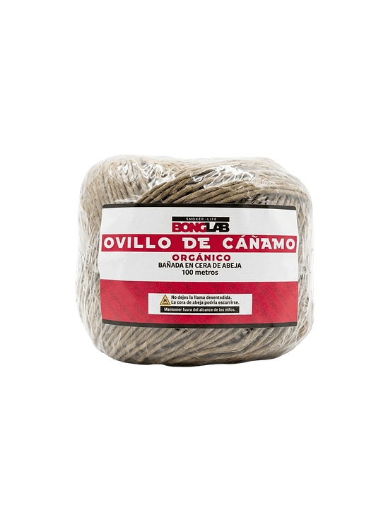 MECHA OVILLO CAÑAMO ORGÁNICO 100MT-BONGLAB 1