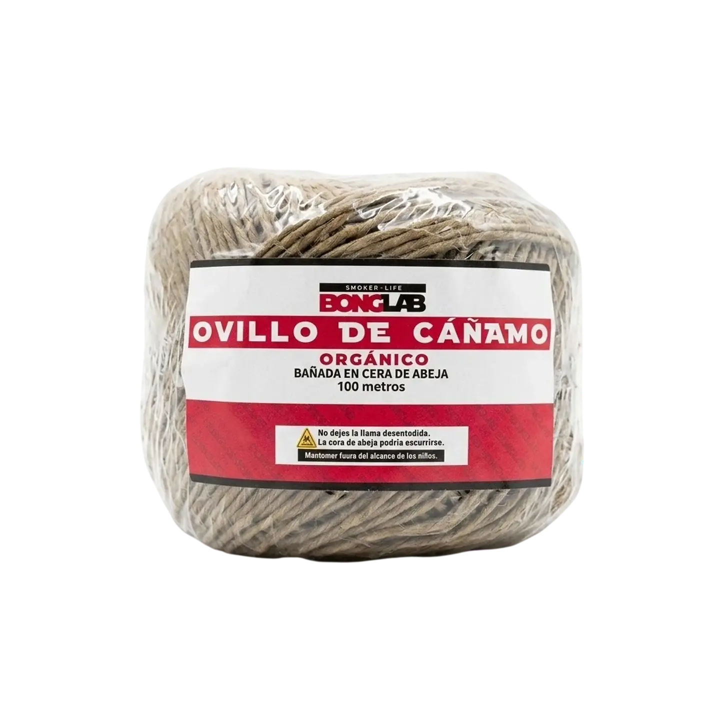 Mecha de Cáñamo Orgánico y Cera de Abejas (1 / 25 / 50 / 100 Mt) -Bonglab 1