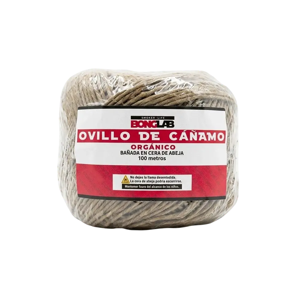 Mecha de Cáñamo Orgánico y Cera de Abejas (1 / 25 / 50 / 100 Mt) -Bonglab 1