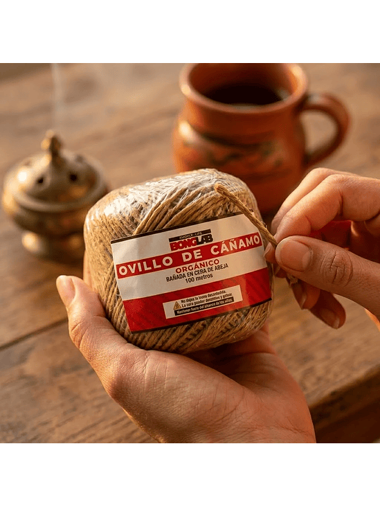 MECHA OVILLO CAÑAMO ORGÁNICO 100MT-BONGLAB 2