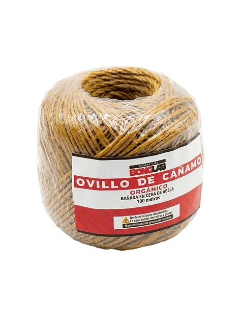 MECHA OVILLO CAÑAMO ORGÁNICO 100MT-BONGLAB 3