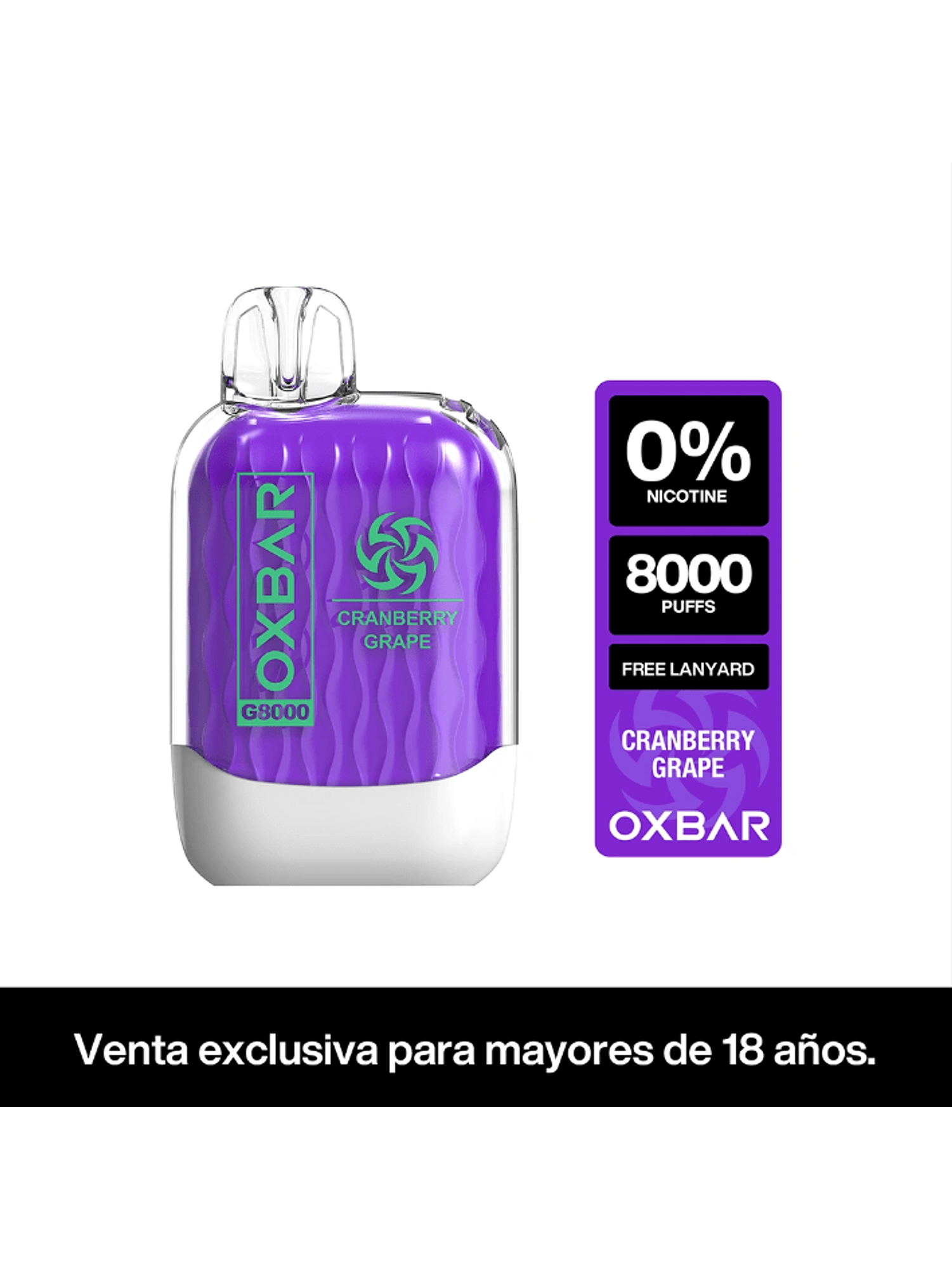 VAPORIZADOR G8000 ZERO -OXBAR 6