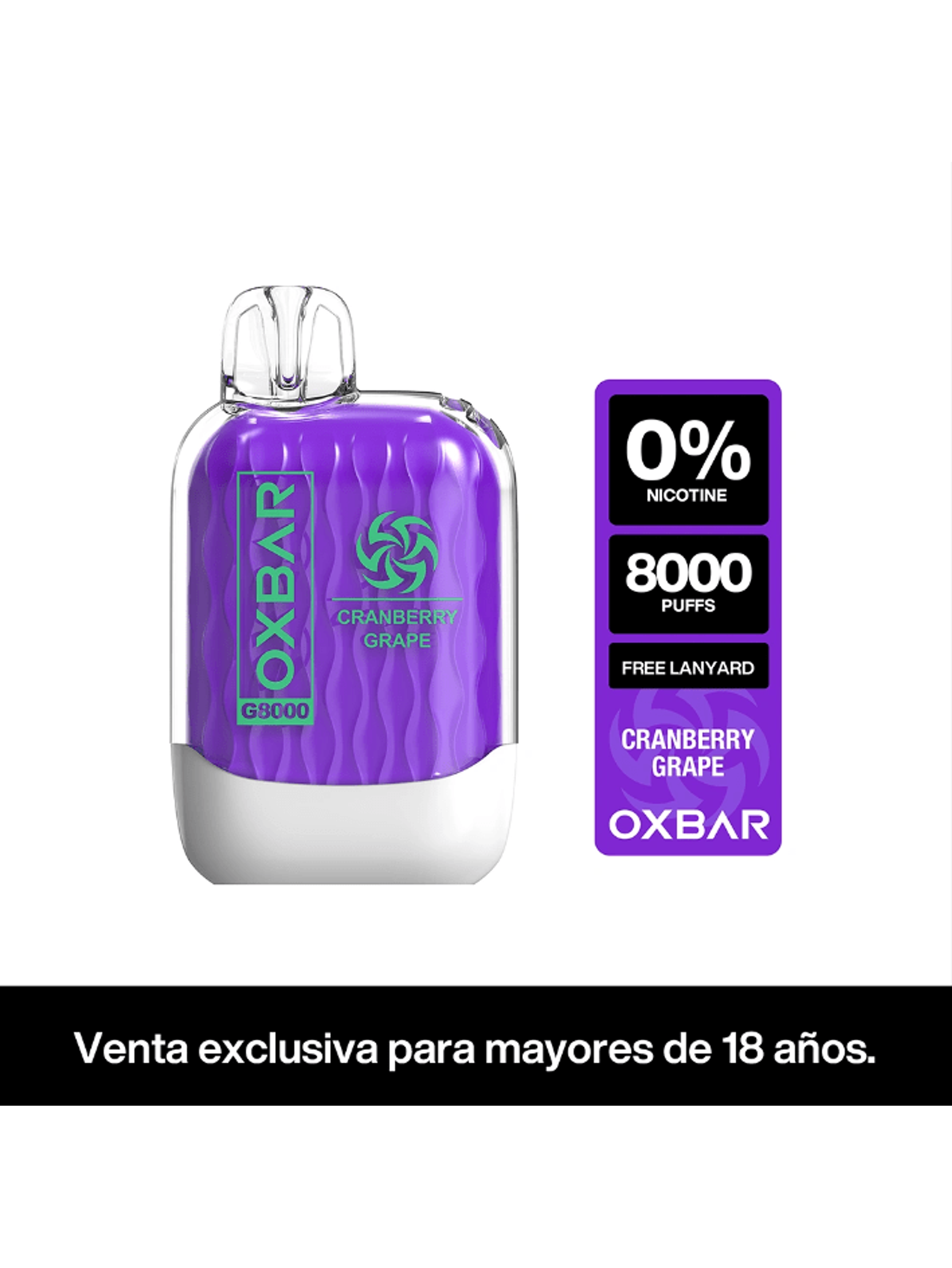 VAPORIZADOR G8000 ZERO -OXBAR 6