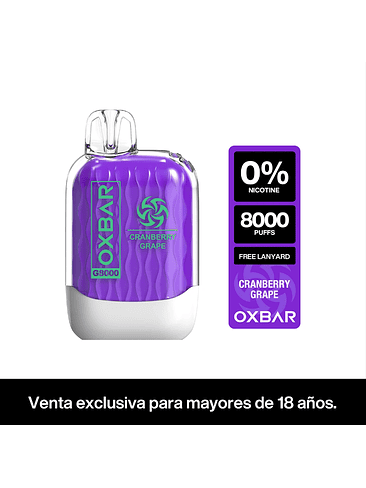 VAPORIZADOR G8000 ZERO -OXBAR 6