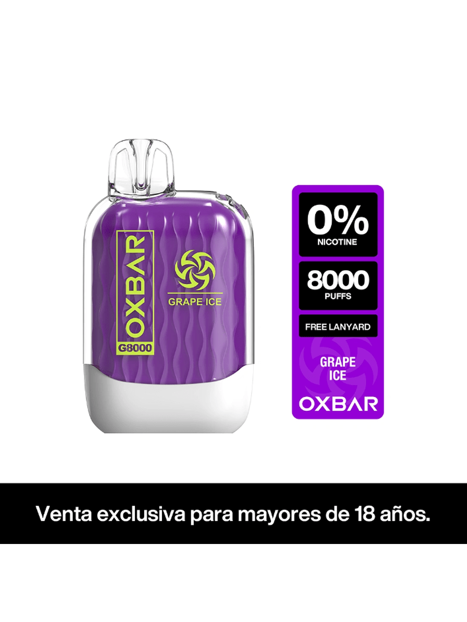 VAPORIZADOR G8000 ZERO -OXBAR 1
