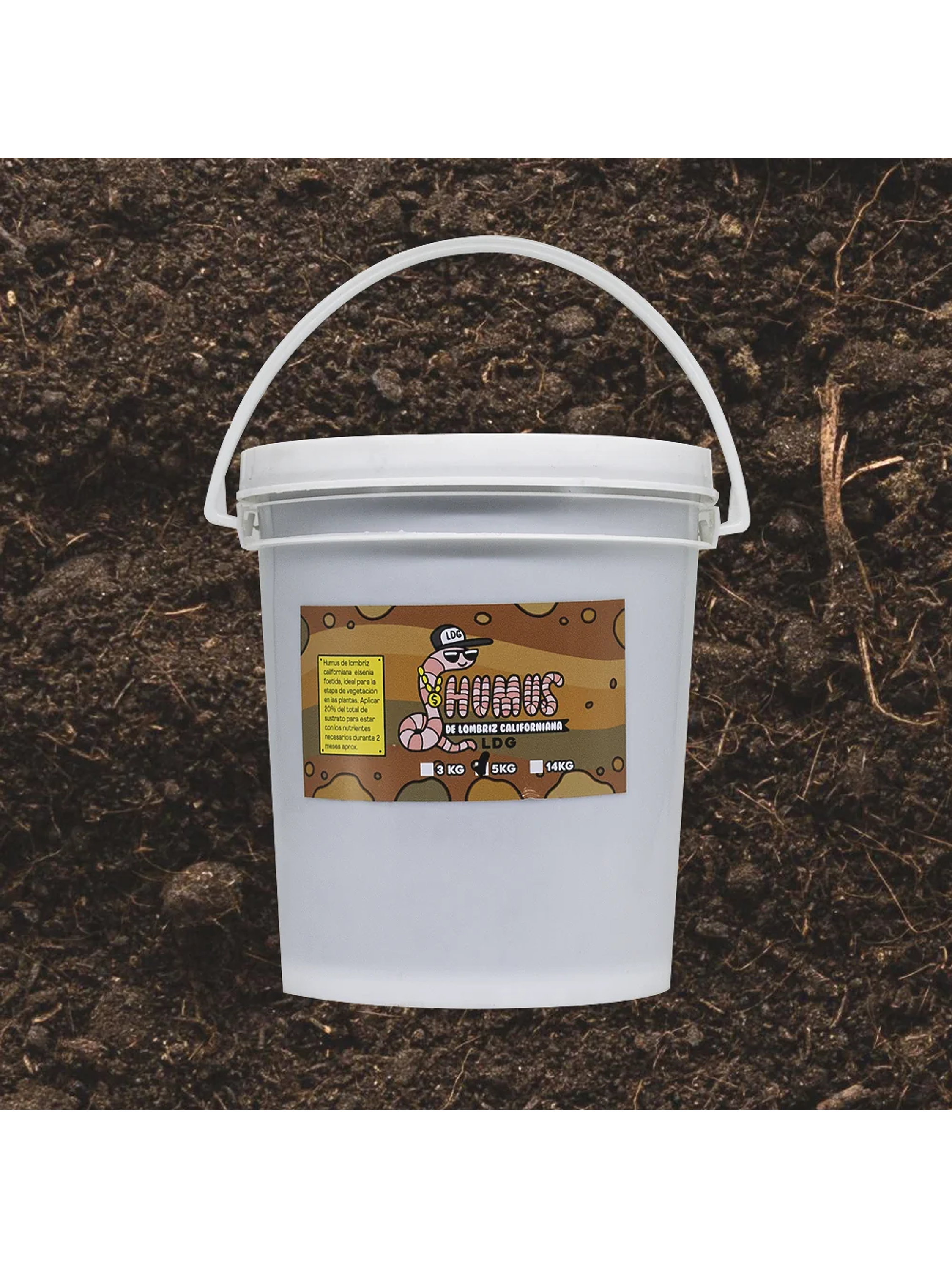 Humus De Lombriz Californiana 14Kg-Ldg 6