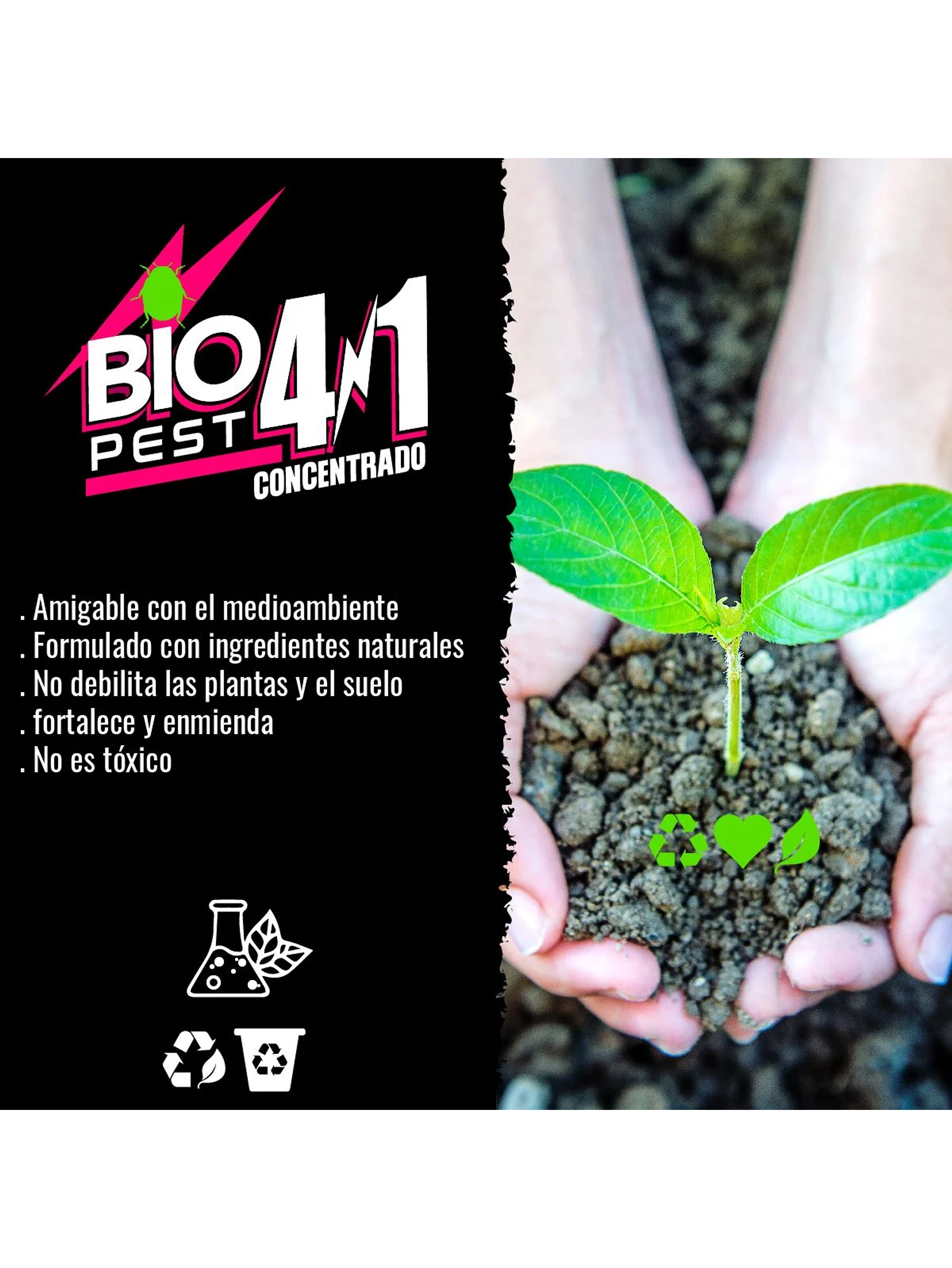 Recarga Antiplaga Concentrado 4 En 1 1Lt-Biopest 7