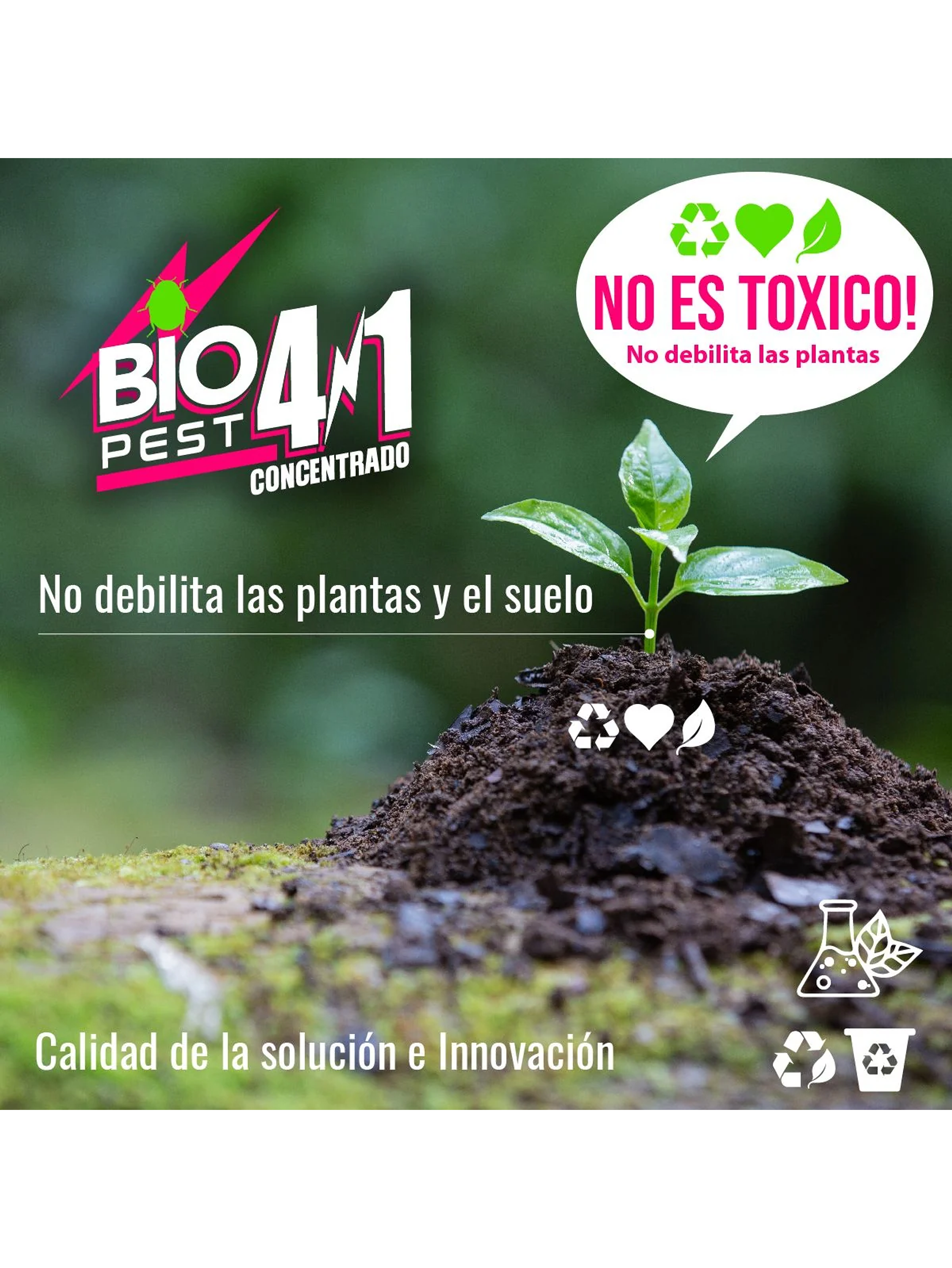 Recarga Antiplaga Concentrado 4 En 1 1Lt-Biopest 10