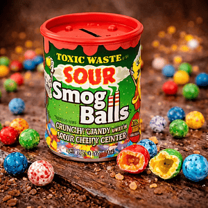 Dulces Acido Extremo Toxic Waste Smog Balls Bank