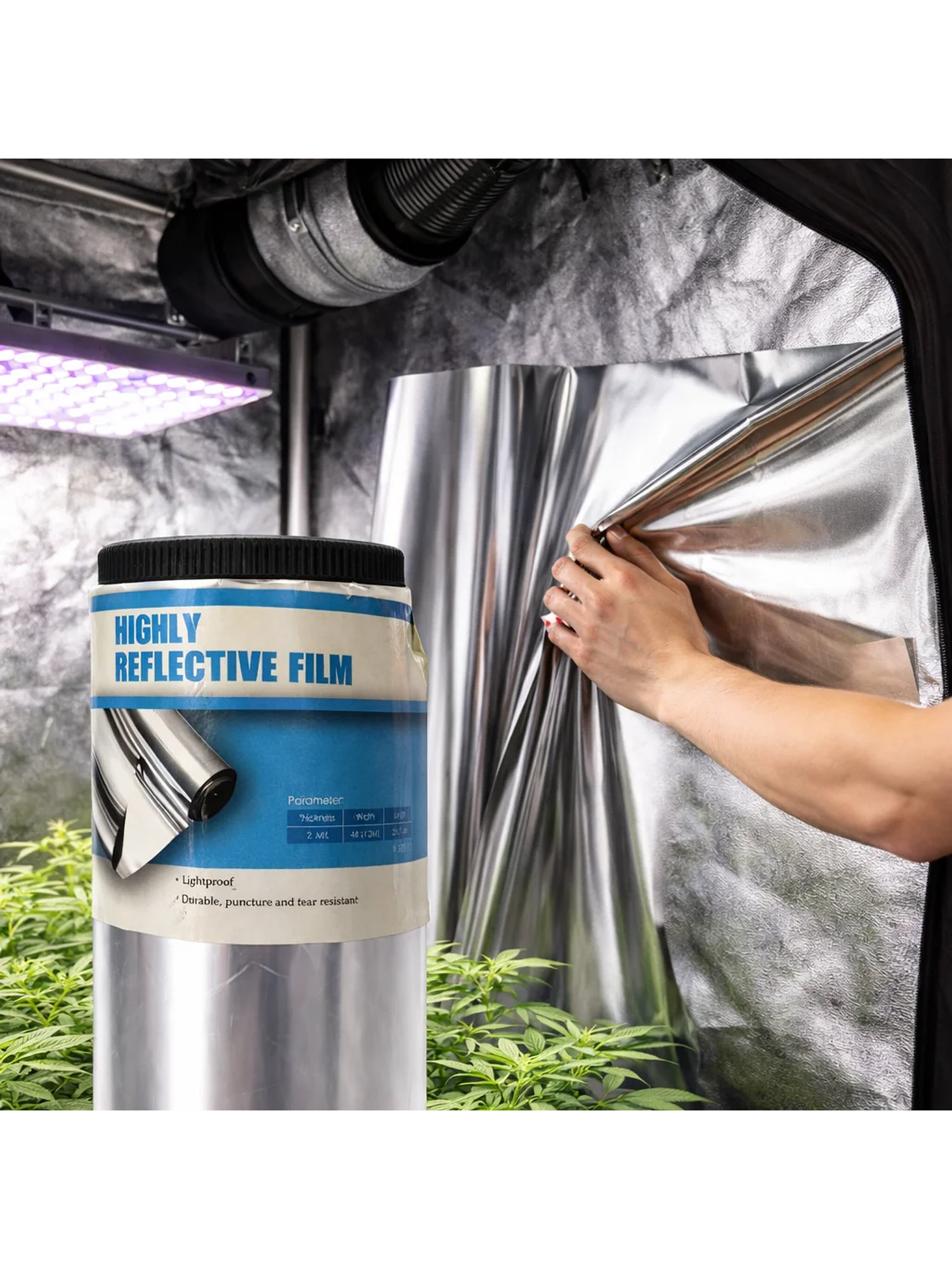 Papel Mylar Reflectante Liso 2Mm 1.2X7.6Mt 2