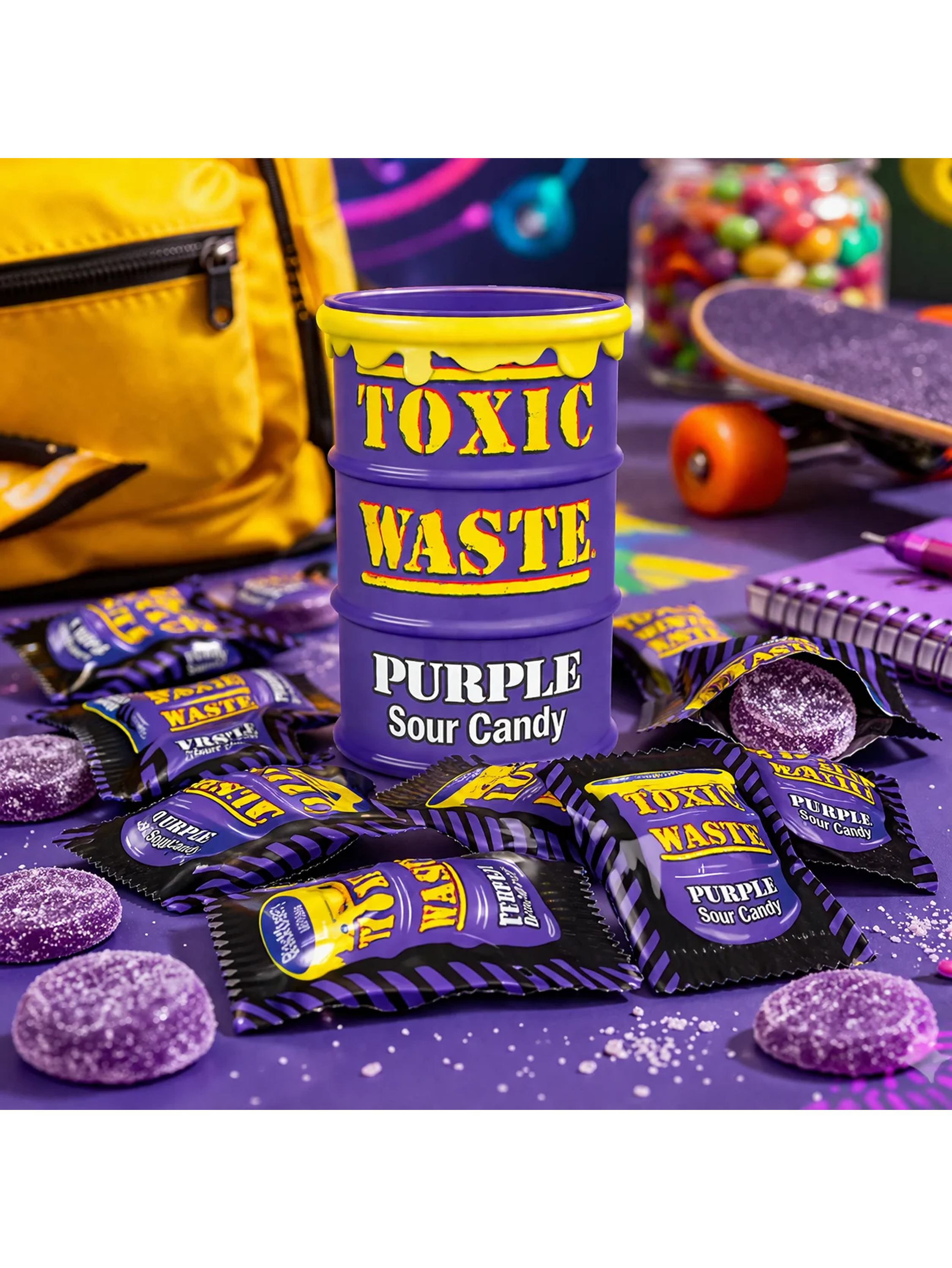 Dulces Acidos Purple Drum 42G- Toxic Waste 2