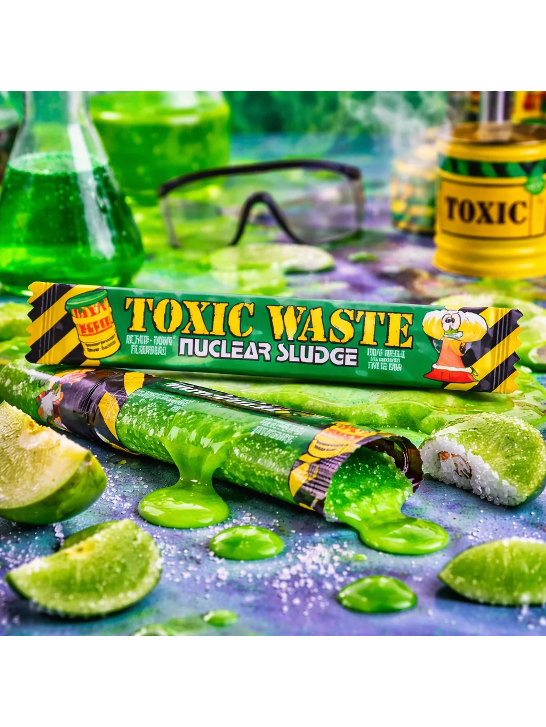 Dulces Ultra Acidos Nuclear Sludge Bars 42G- Toxic Waste 4