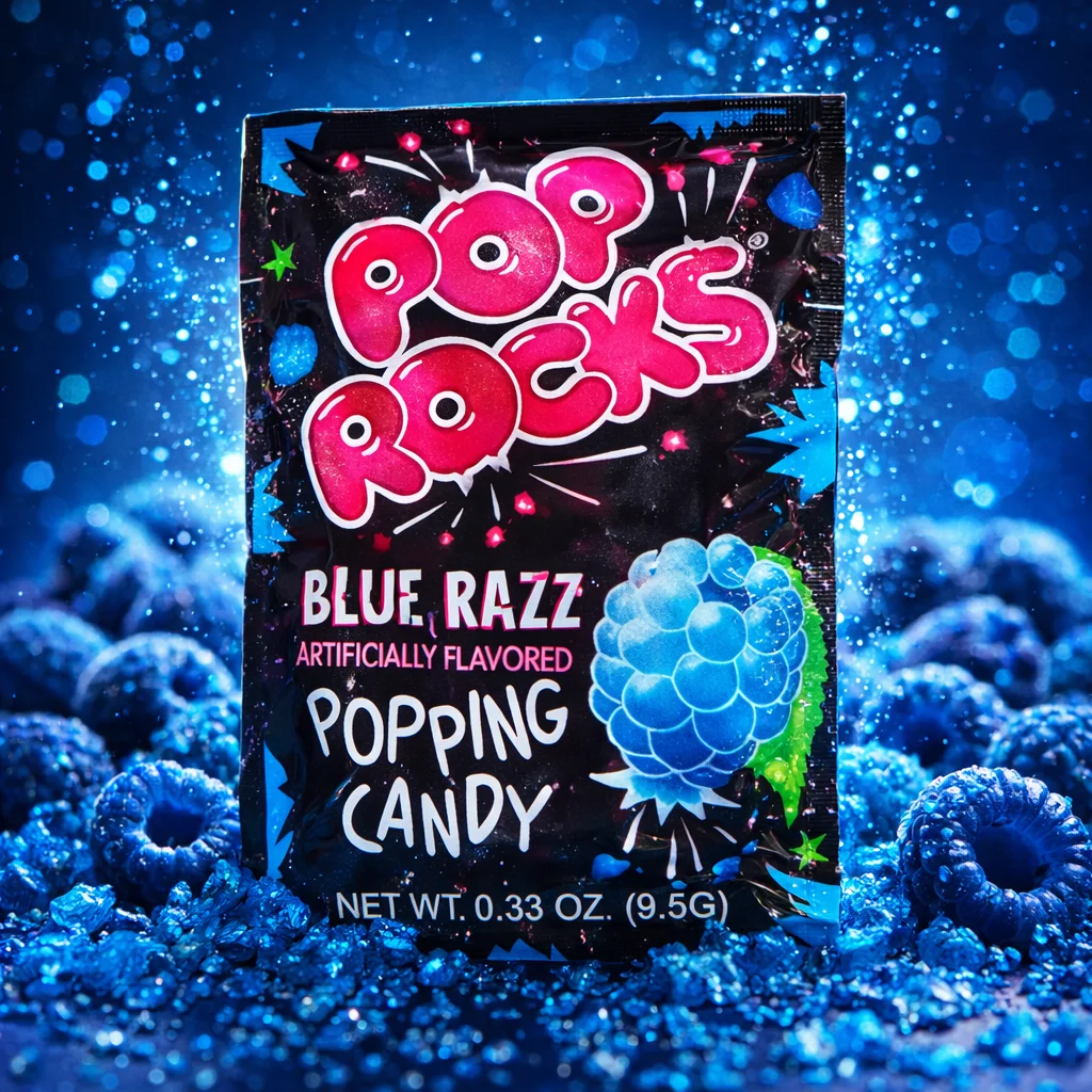 Caramelos en polvo Pop Rocks Blue Razz 9G 3