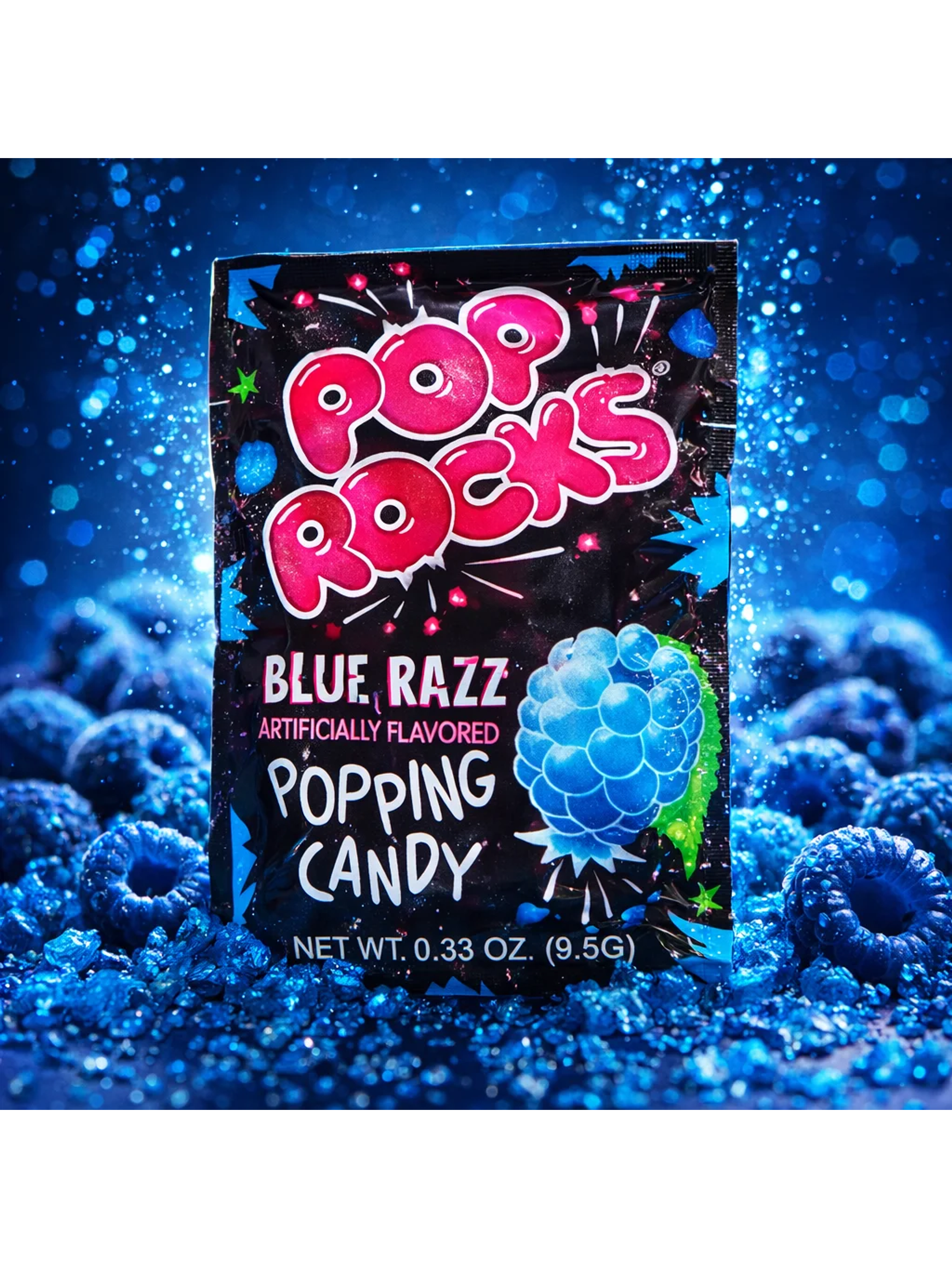 Caramelos en polvo Pop Rocks Blue Razz 9G 3