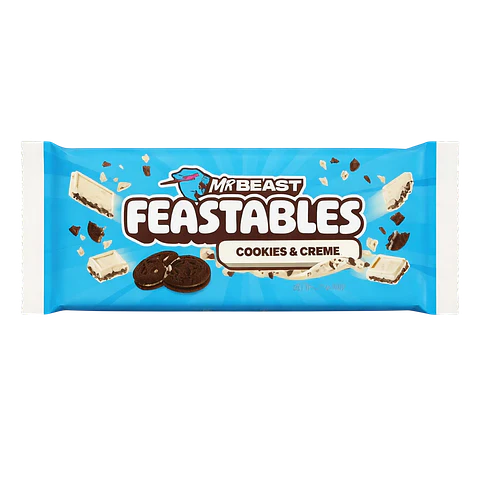 Chocolate Mr Beast Feastables Cookies & Cream 60G