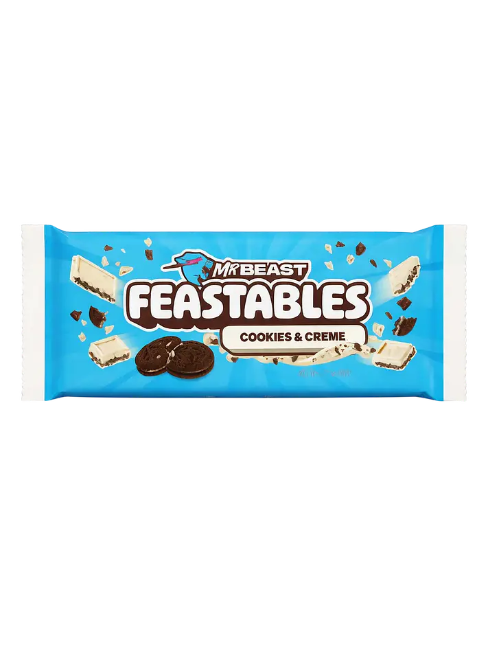 Chocolate Mr Beast Feastables Cookies & Cream 60G 1