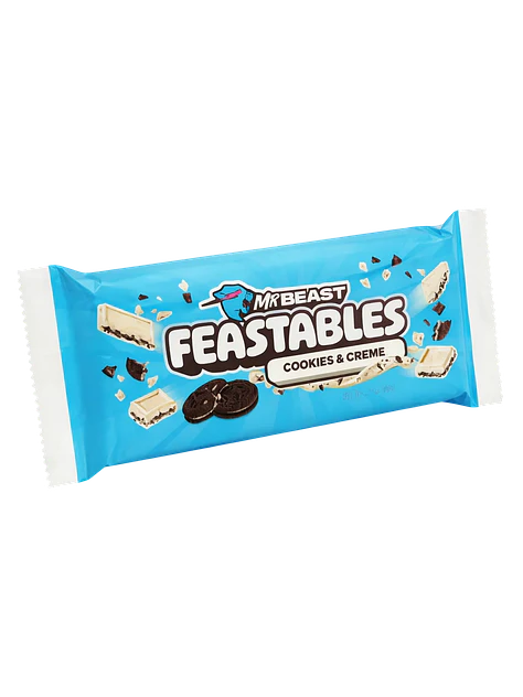 Chocolate Mr Beast Feastables Cookies & Cream 60G 3