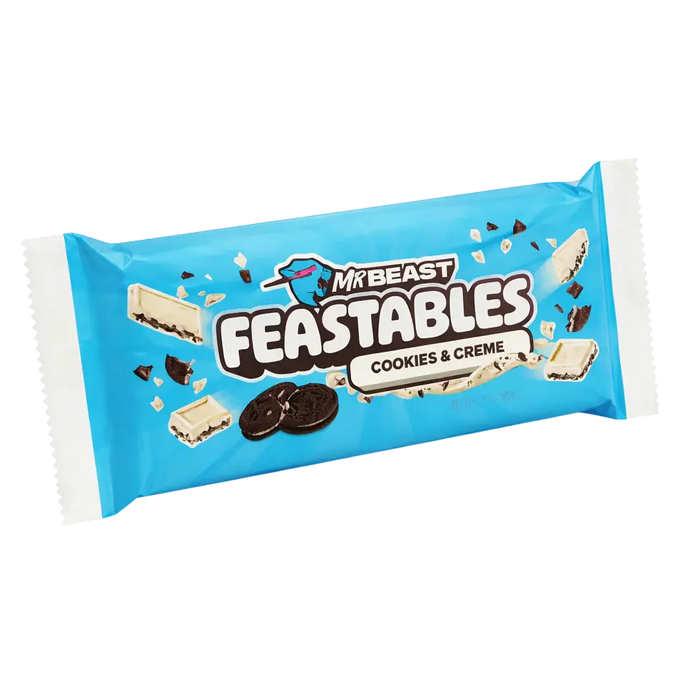 Chocolate Mr Beast Feastables Cookies & Cream 60G 3