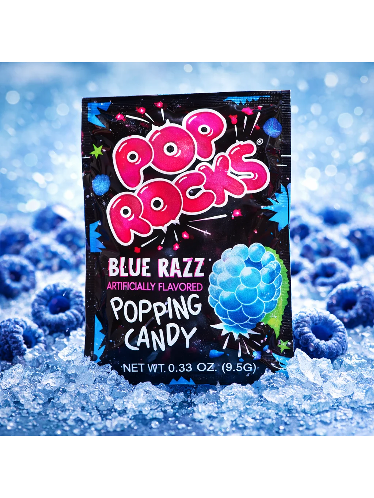 Caramelos en polvo Pop Rocks Blue Razz 9G 2