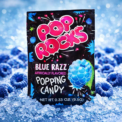Caramelos en polvo Pop Rocks Blue Razz 9G