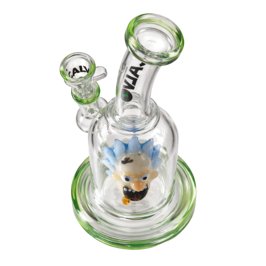 Bong Pyrex Rick & Morty Rig Rick Sanchez Perc 24cm- Calvo Glass 3