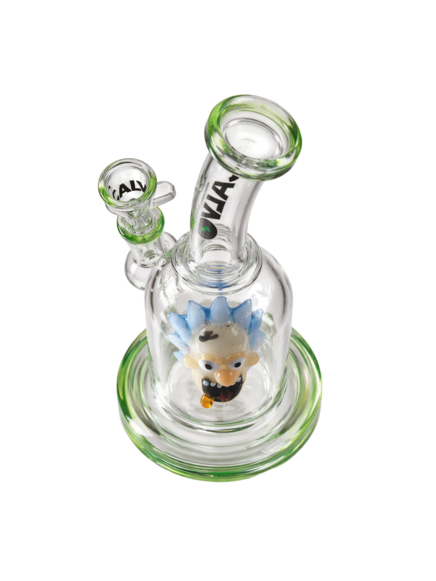 Bong Pyrex Rick & Morty Rig Rick Sanchez Perc 24cm- Calvo Glass 3