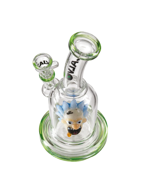 Bong Pyrex Rick & Morty Rig Rick Sanchez Perc 24cm- Calvo Glass 3