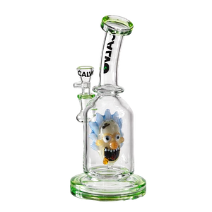 Bong Pyrex Rick & Morty Rig Rick Sanchez Perc 24cm- Calvo Glass