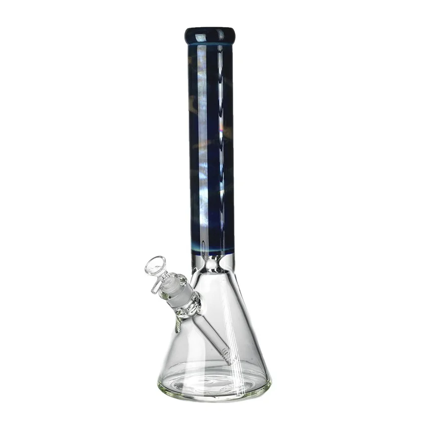 BEAKER AHUMADO EN PLATA AZUL- Calvo glass 1