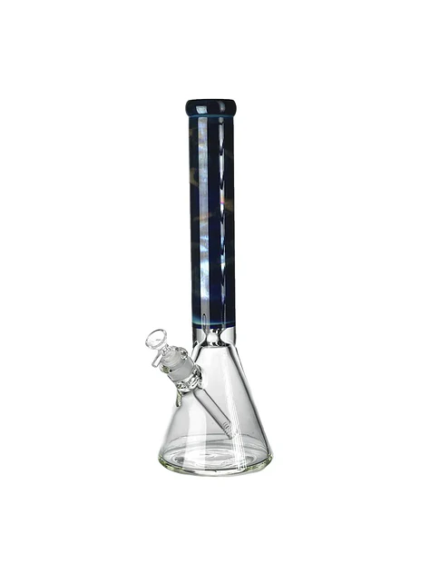 BEAKER AHUMADO EN PLATA AZUL- Calvo glass 1
